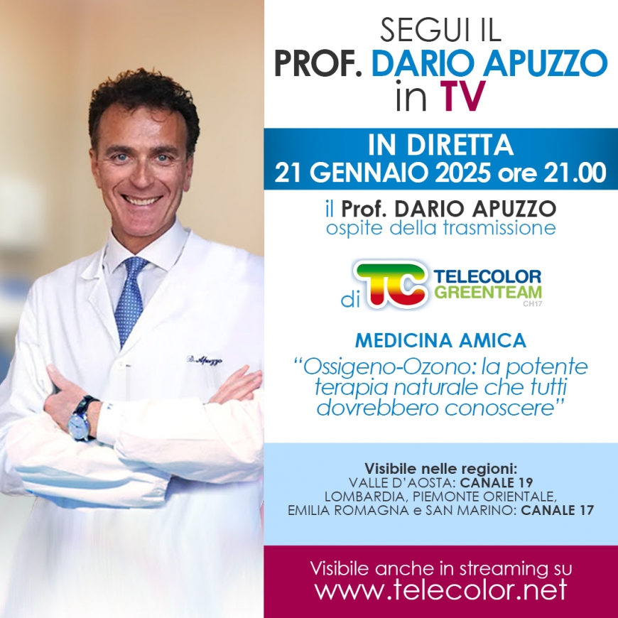 Segui il Prof Dario Apuzzo in TV il 21 GENNAIO 2025 ore 21.00 su Telecolor